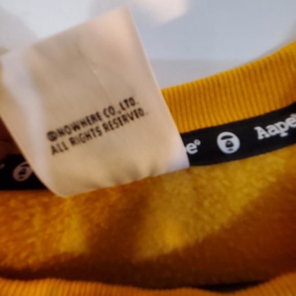 AAPE BY A BATHING APE Men's Medium Camouflage Pattern APUNVS Sweatshirt *flaw*. - Picture 8 of 13